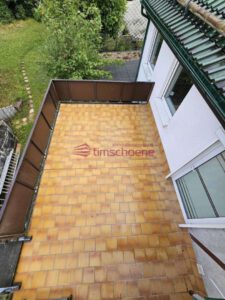 Terrasse neu gefließst