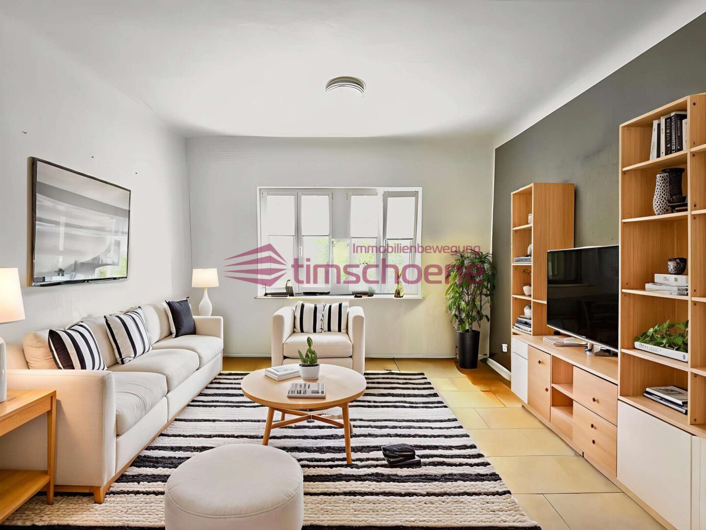 3-Raum Erdgeschoss-Wohnung in guter Lage von Gotha zu vermieten! 1 Wohnzimmer - Rendering