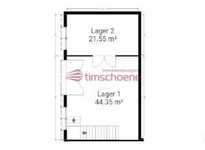 Grundriss EG Lager Fläche