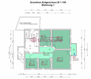 Grundriss EG Wg 1