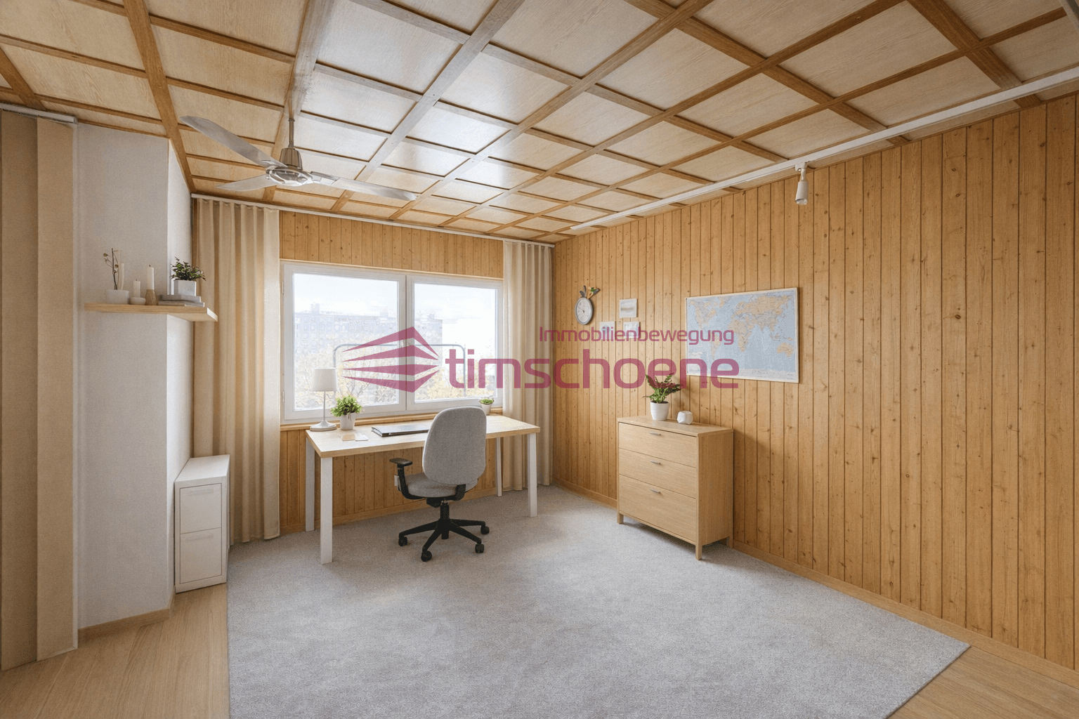 Arbeitszimmer Rendering