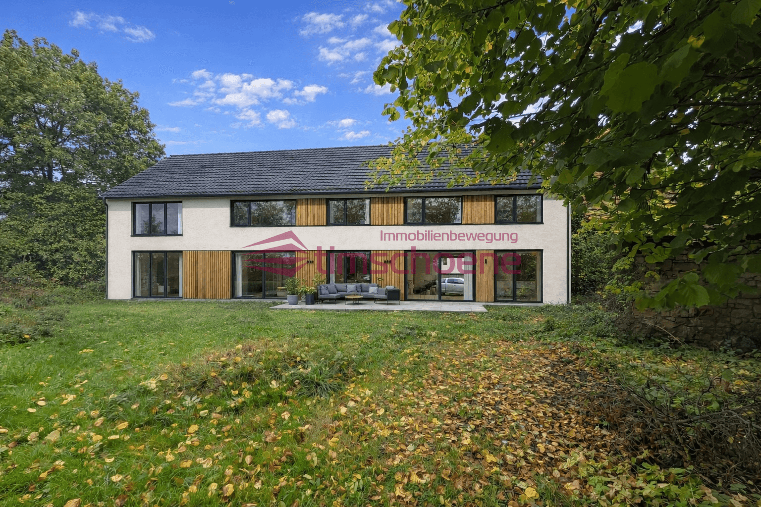 Modernes Wohnhaus Visualisierung